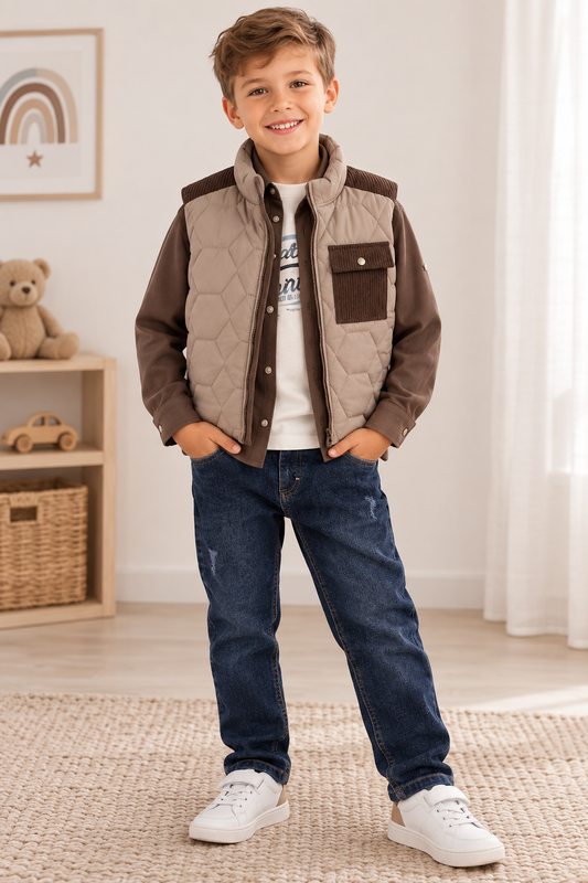 Outfit Set Weste Jeans