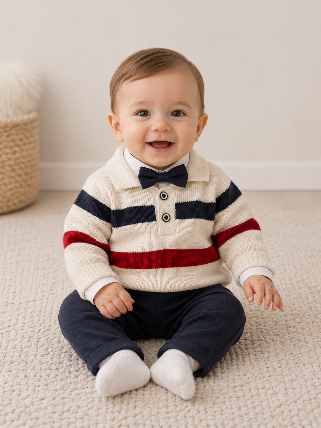 Baby Jungen Outfit Fliege