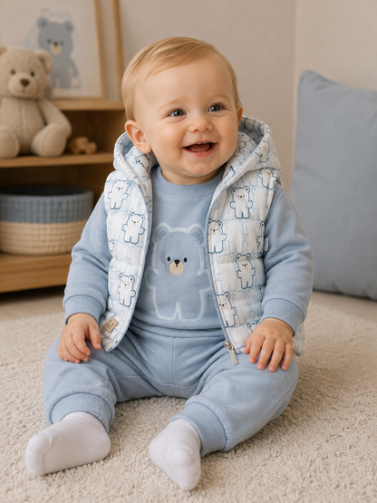 Baby Set Baumwolle Bärenprint