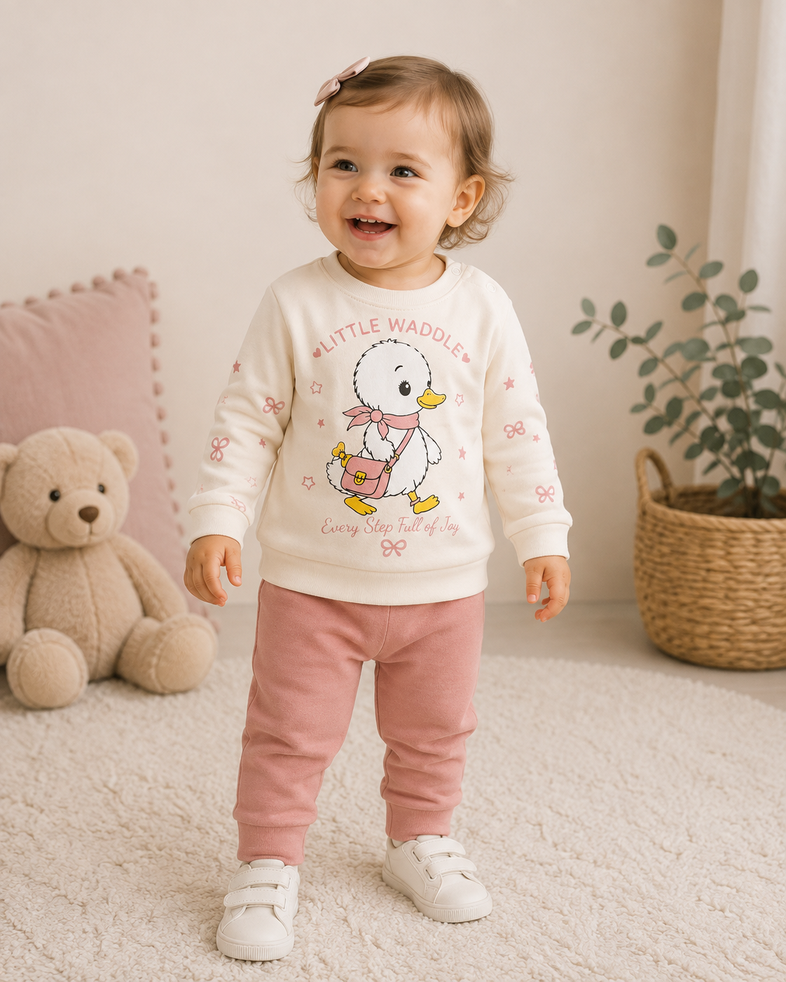 Babyset Baumwolle Entenmotiv