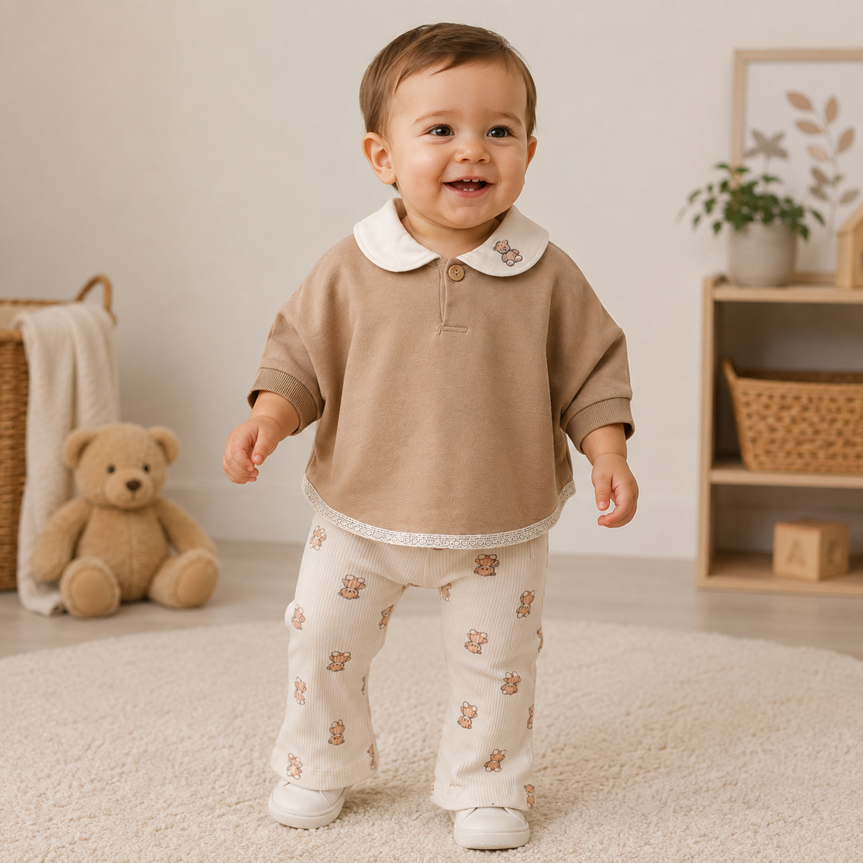 Baby Mädchen Set Teddybär