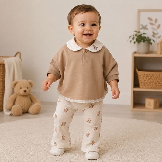 Baby Mädchen Set Teddybär