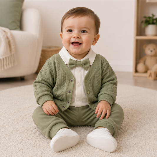 Baby Jungen Set Fliege