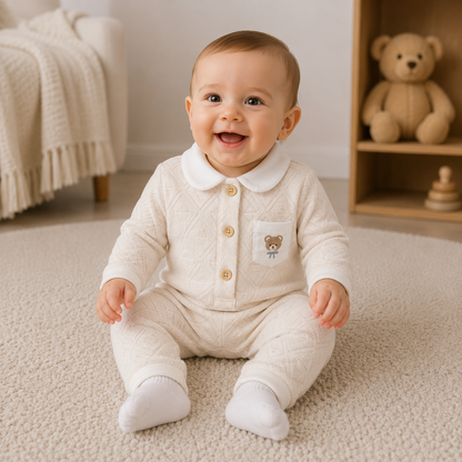 Baby Jungen Strampler Bär