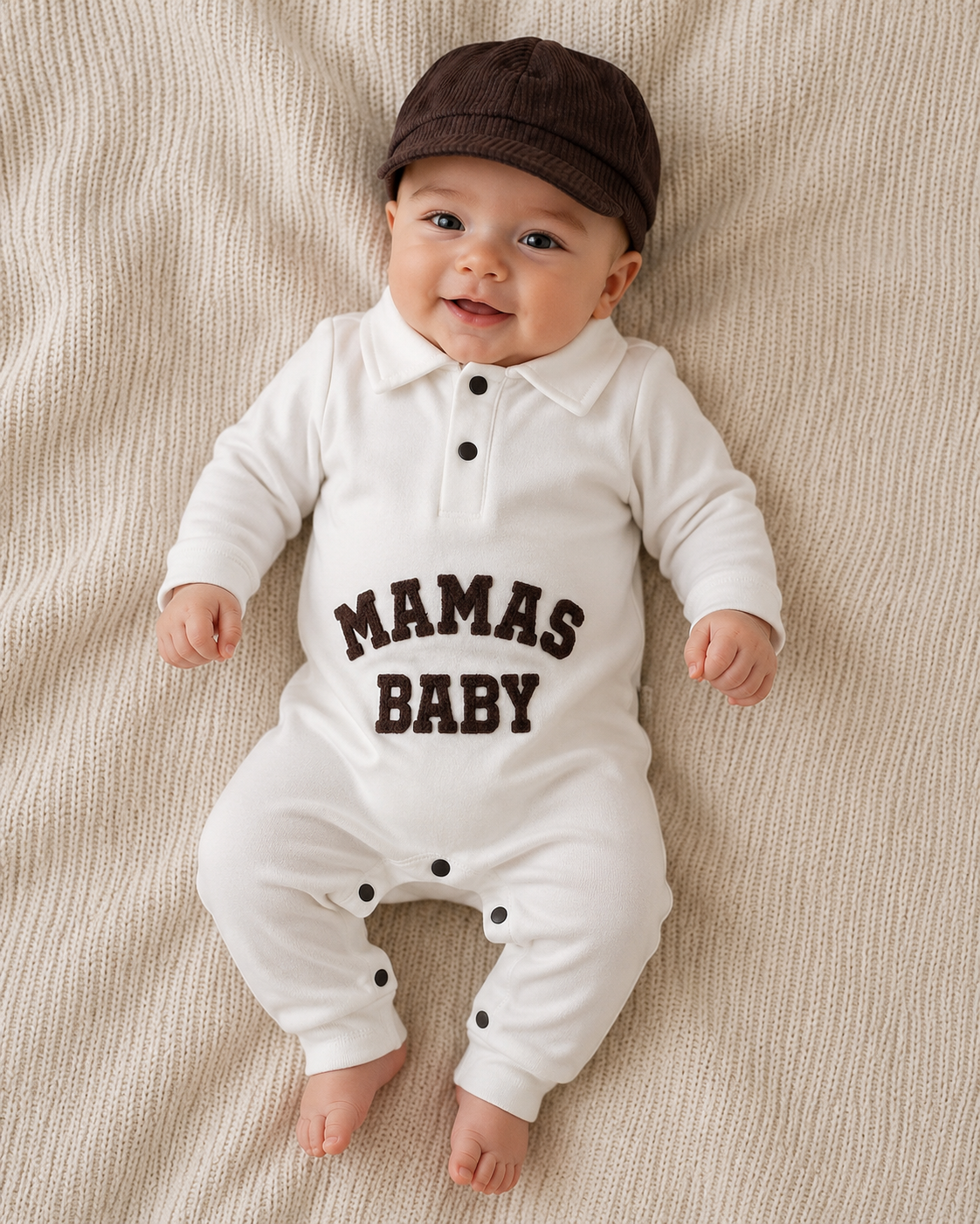 Baby Jungen Strampler Mütze