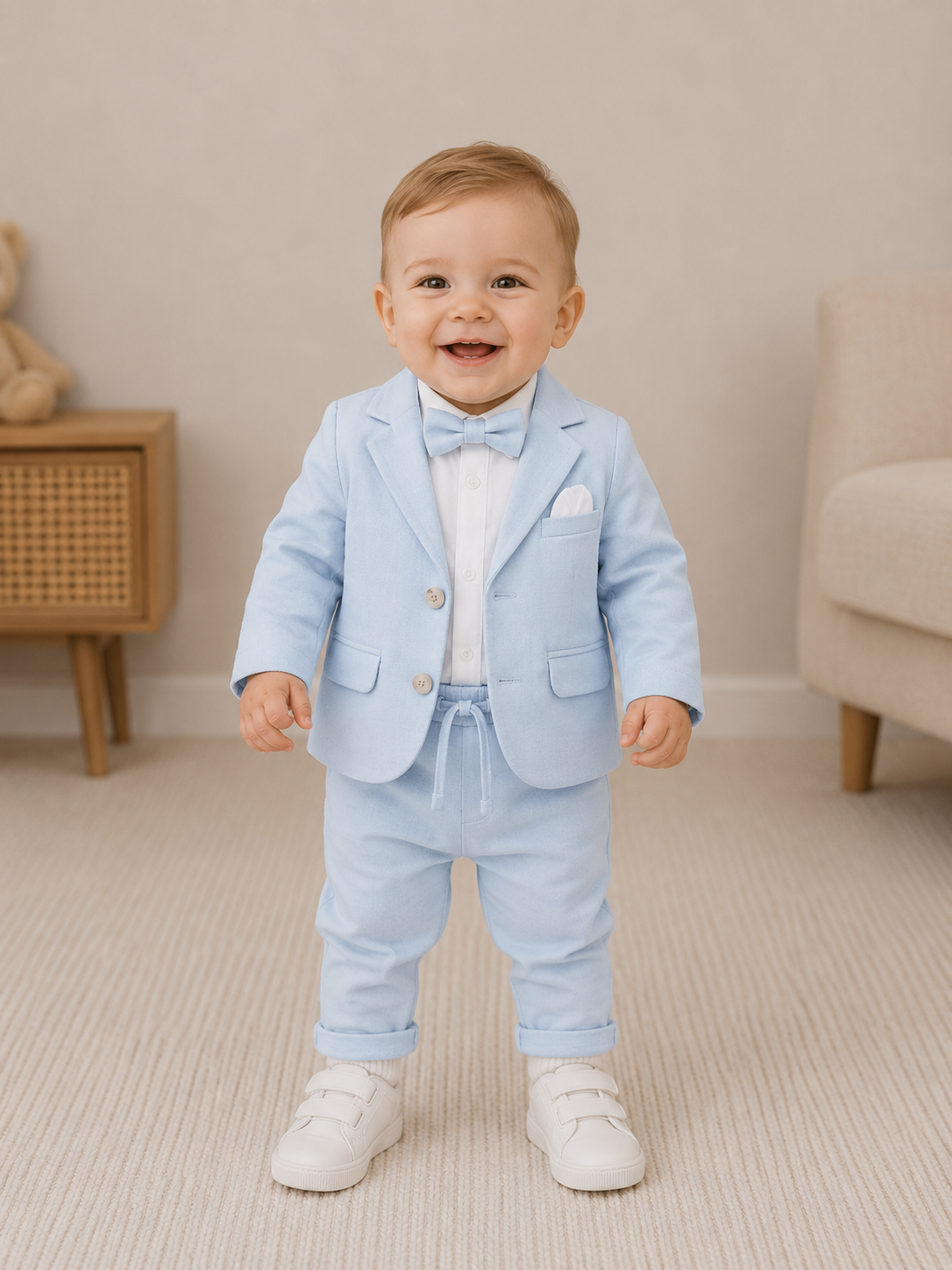 Baby Anzug Set Hellblau