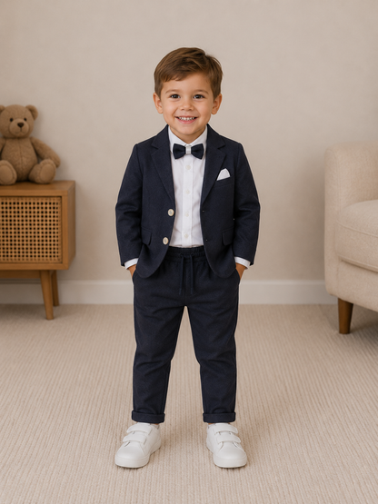Jungen Anzug Set Dunkelblau