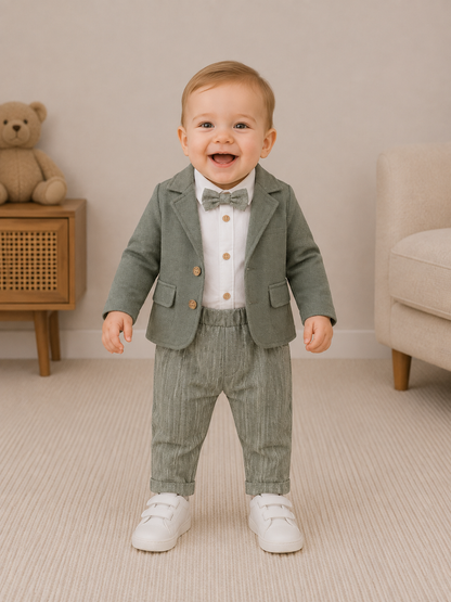 Baby Anzug Set Zweifarbig