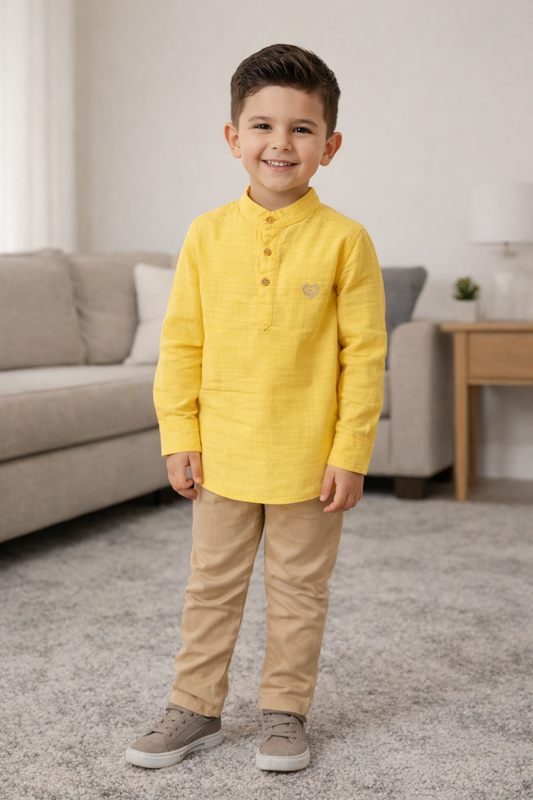 Jungen 2-teiliges Outfit Set mit Hemd & Hose – Elegant