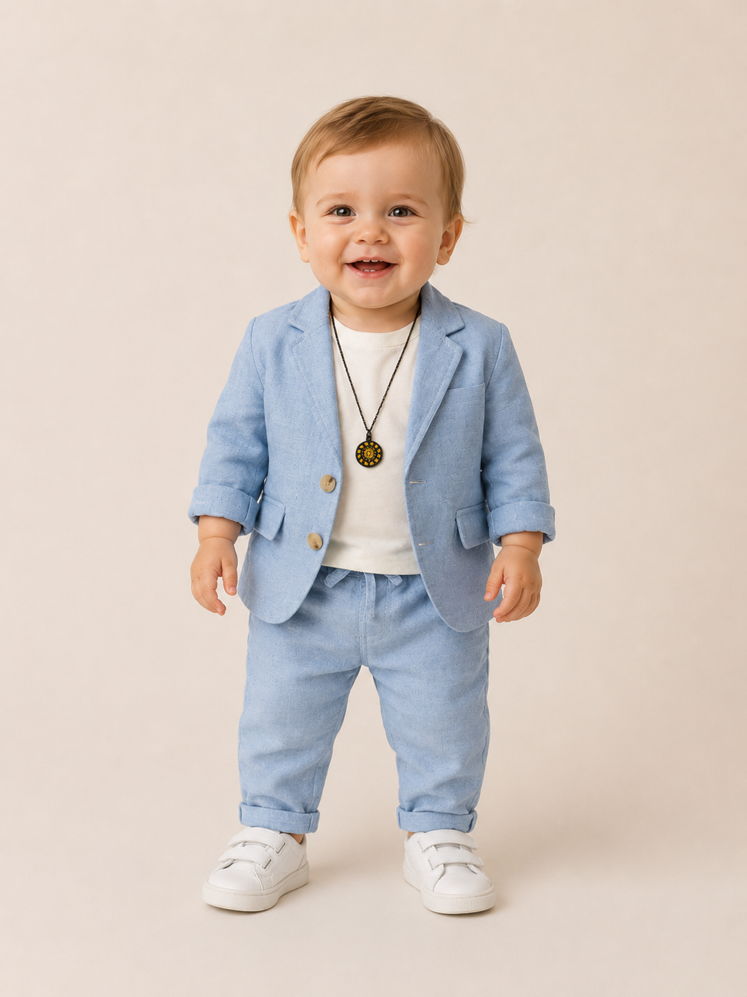 Baby Anzug Hellblau 4-teilig