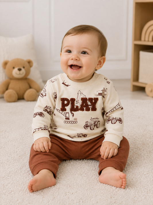 Baby Set Baumwolle Fahrzeuge