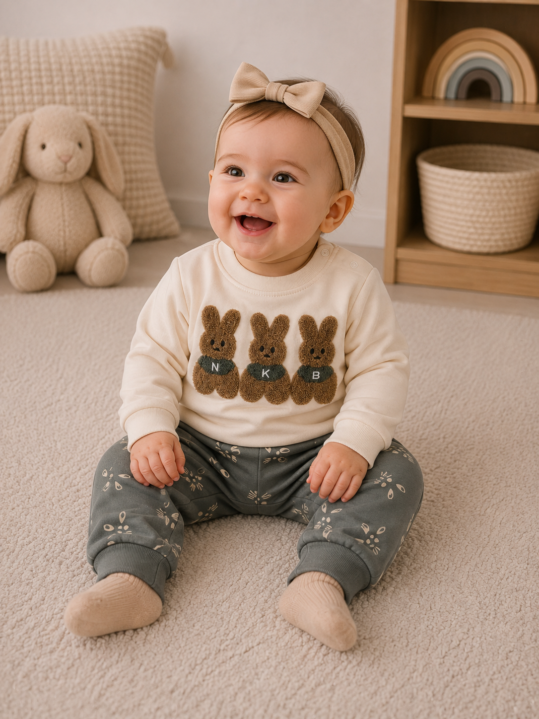 Baby Set Baumwolle Häschen
