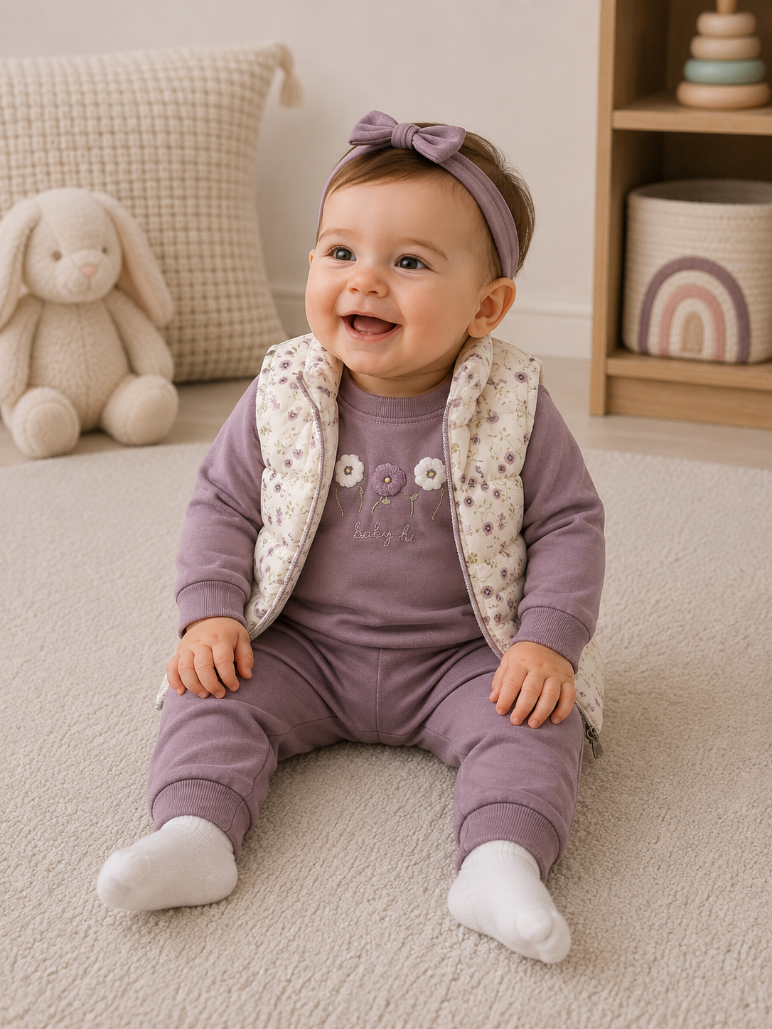 Baby Jogger Set Blumenweste