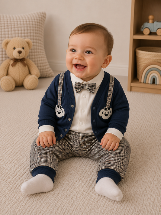 Baby Set Fliege Karo