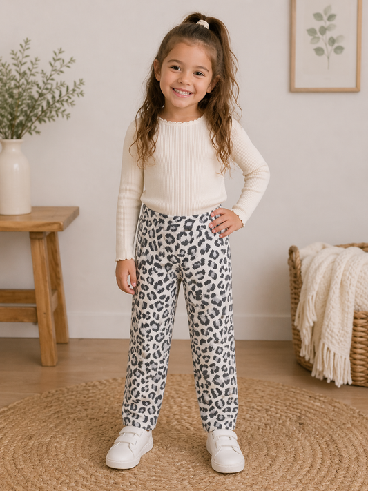 Mädchen Leggings – trendig im Leo-Design 👧🐆