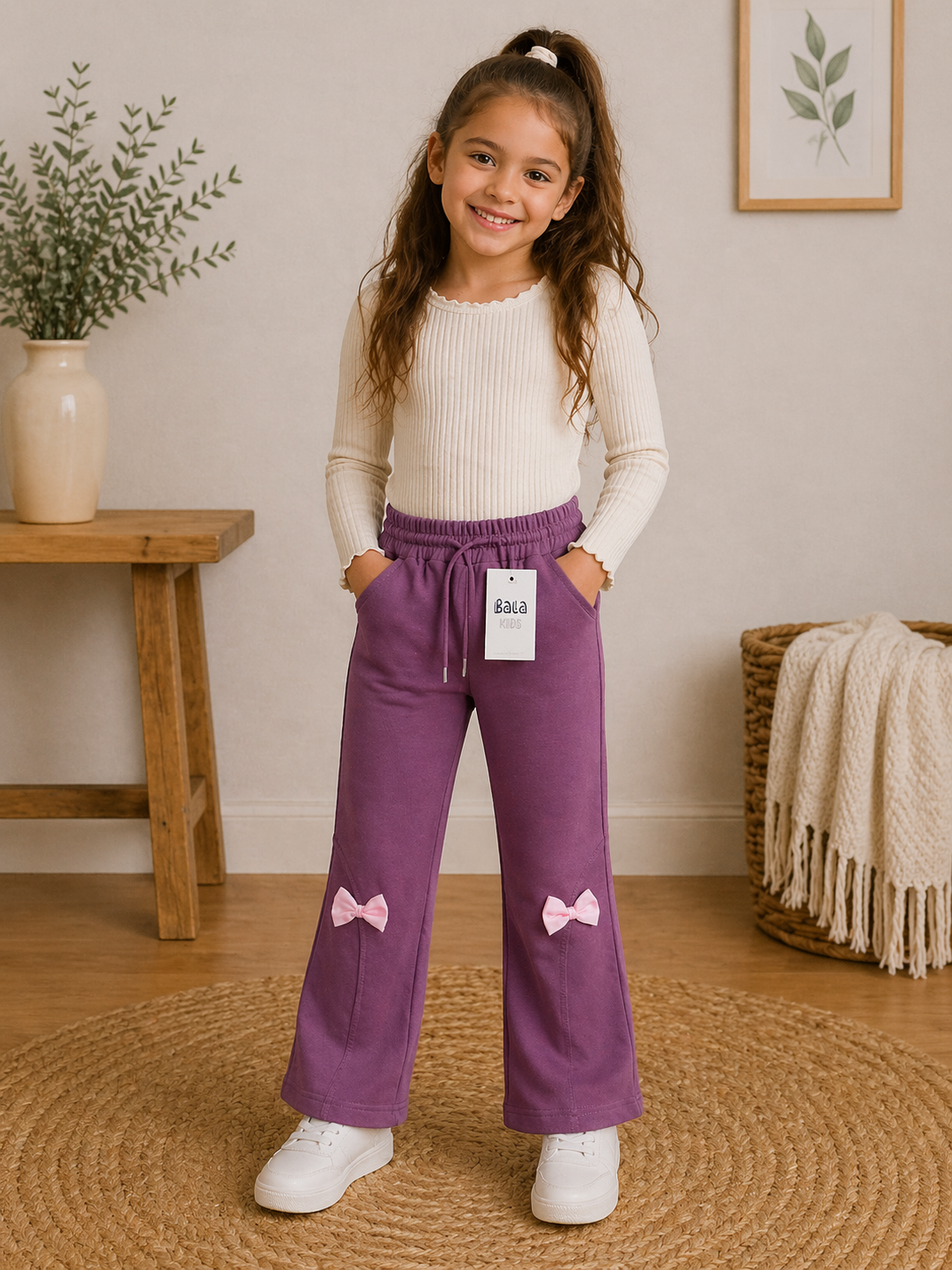 Mädchen Hose – bequem & verspielt mit Schleifen 👧🎀