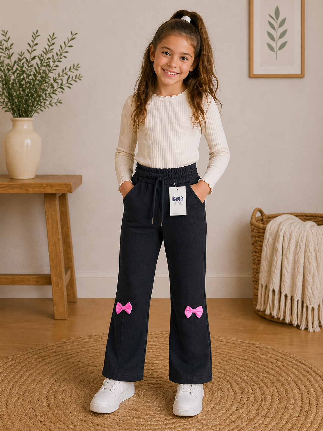 Mädchen Hose – bequem & verspielt mit Schleifen 👧🎀