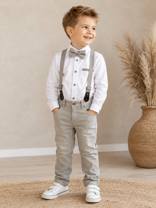 Jungen Anzugset Grau
