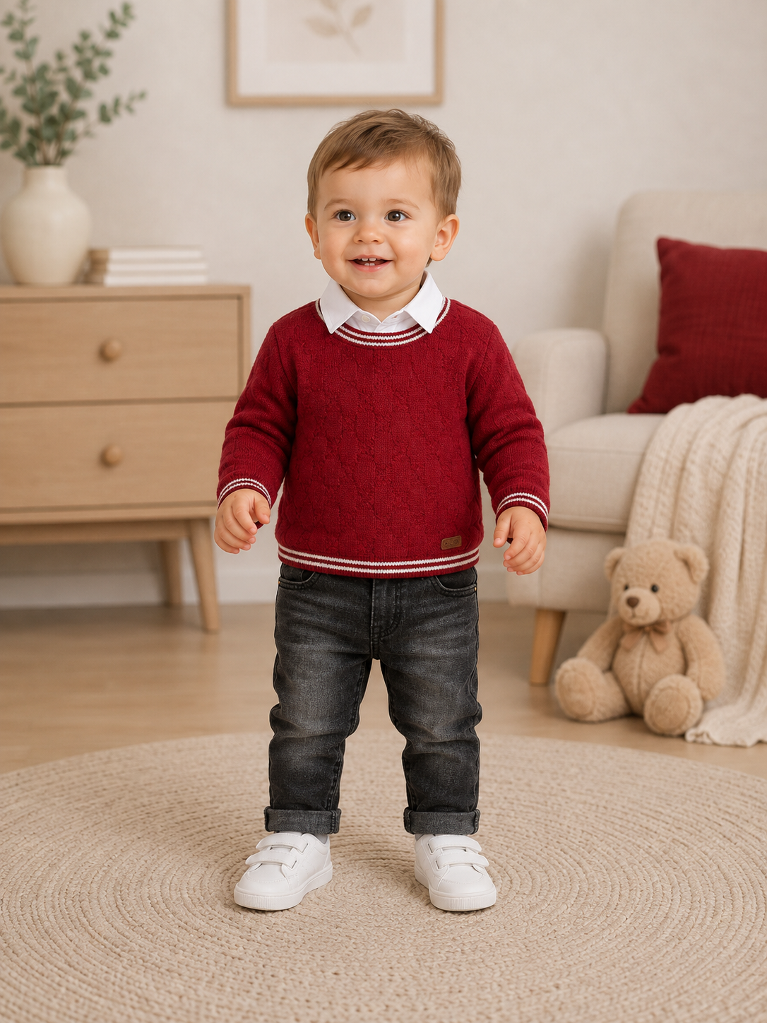Baby Jungen Set Strickpullover