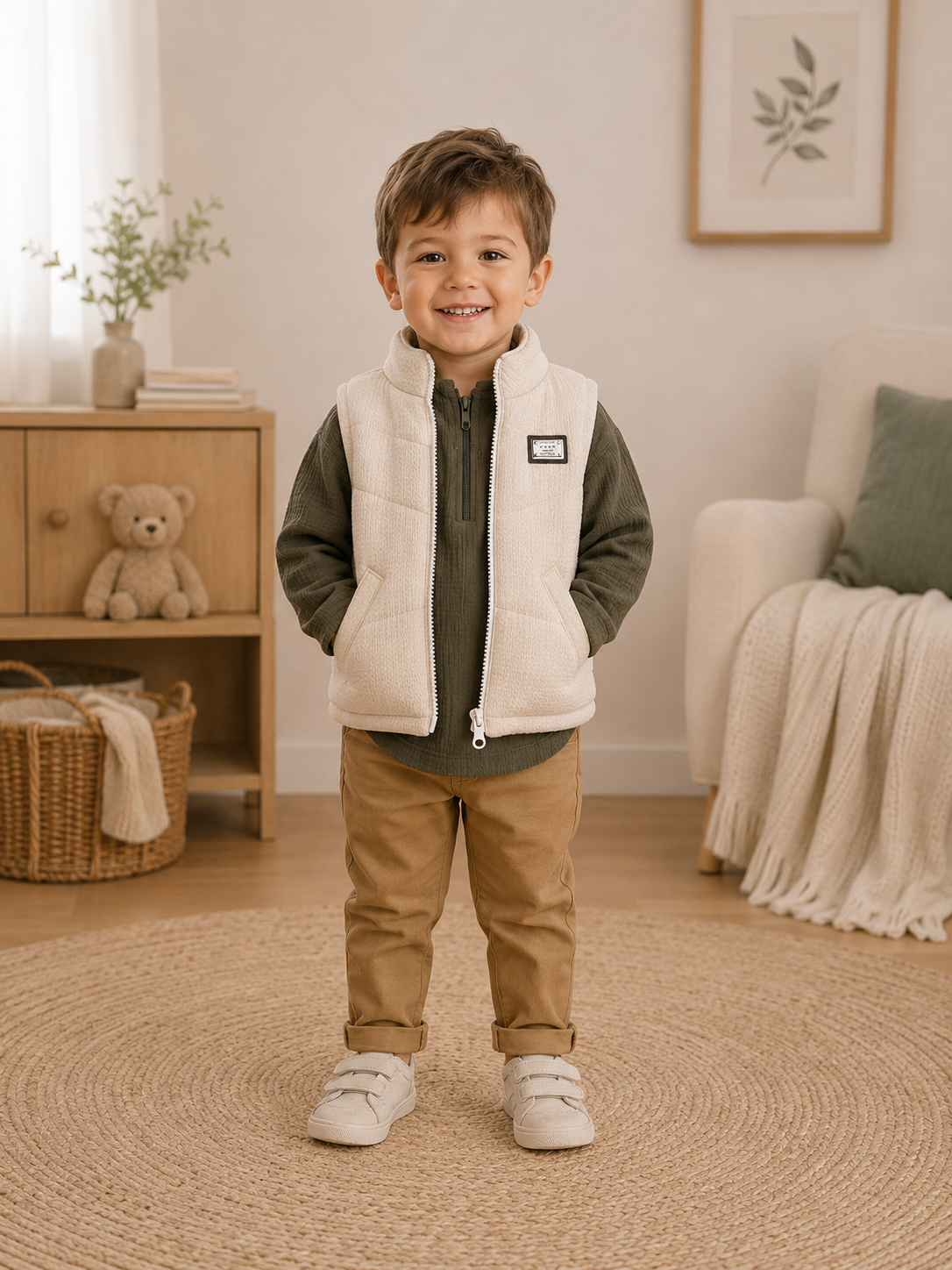 Jungen Set Weste Dreiteilig