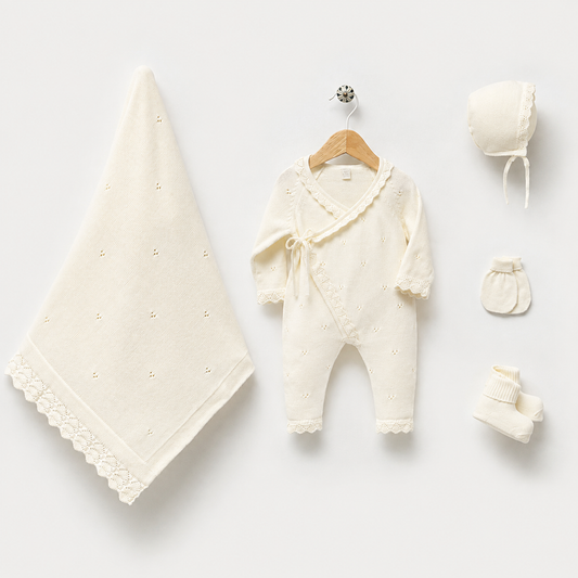 Erstlingsset Nipperland Creme Spitze