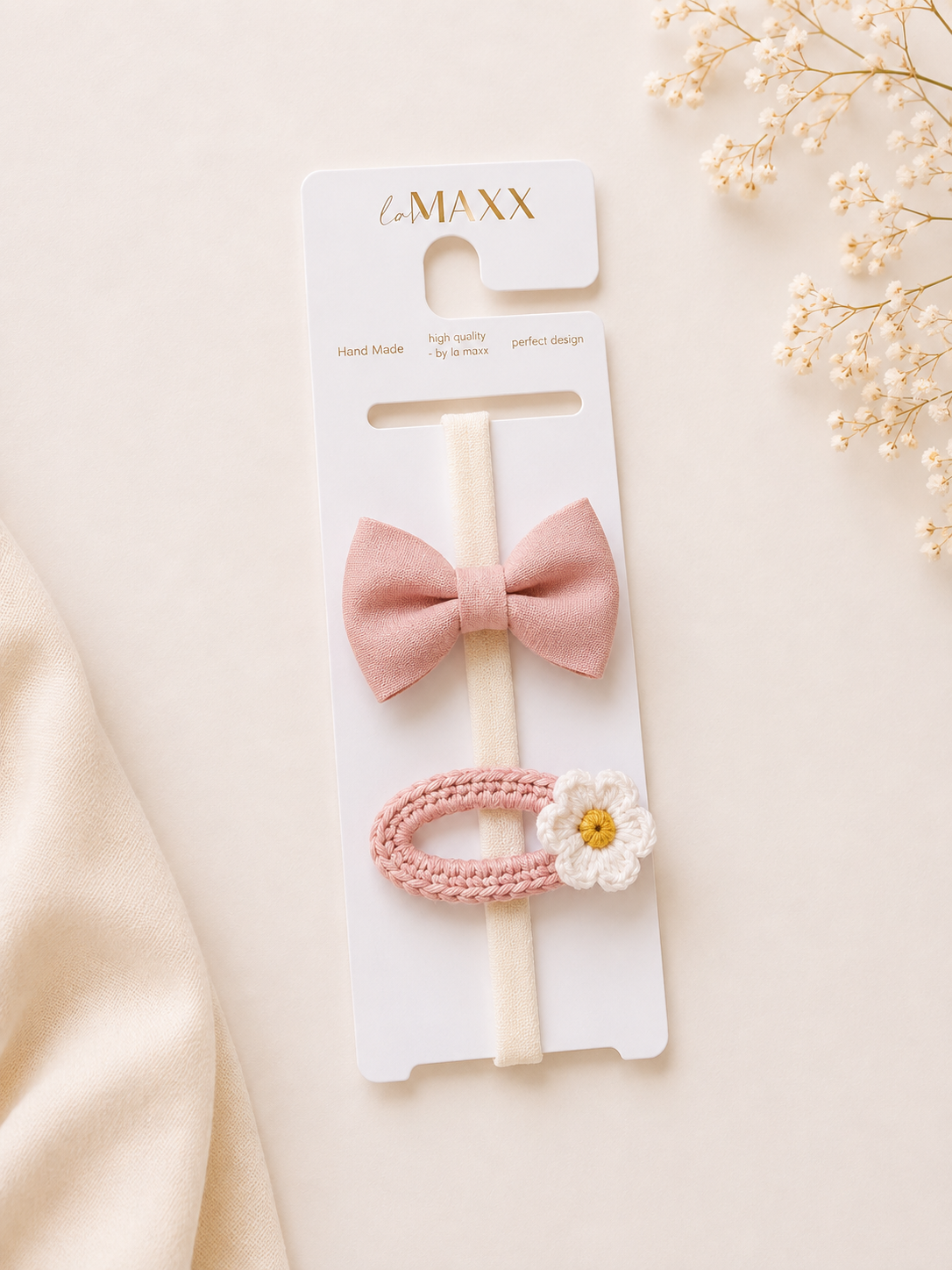 Haarband Set Schleife Blume