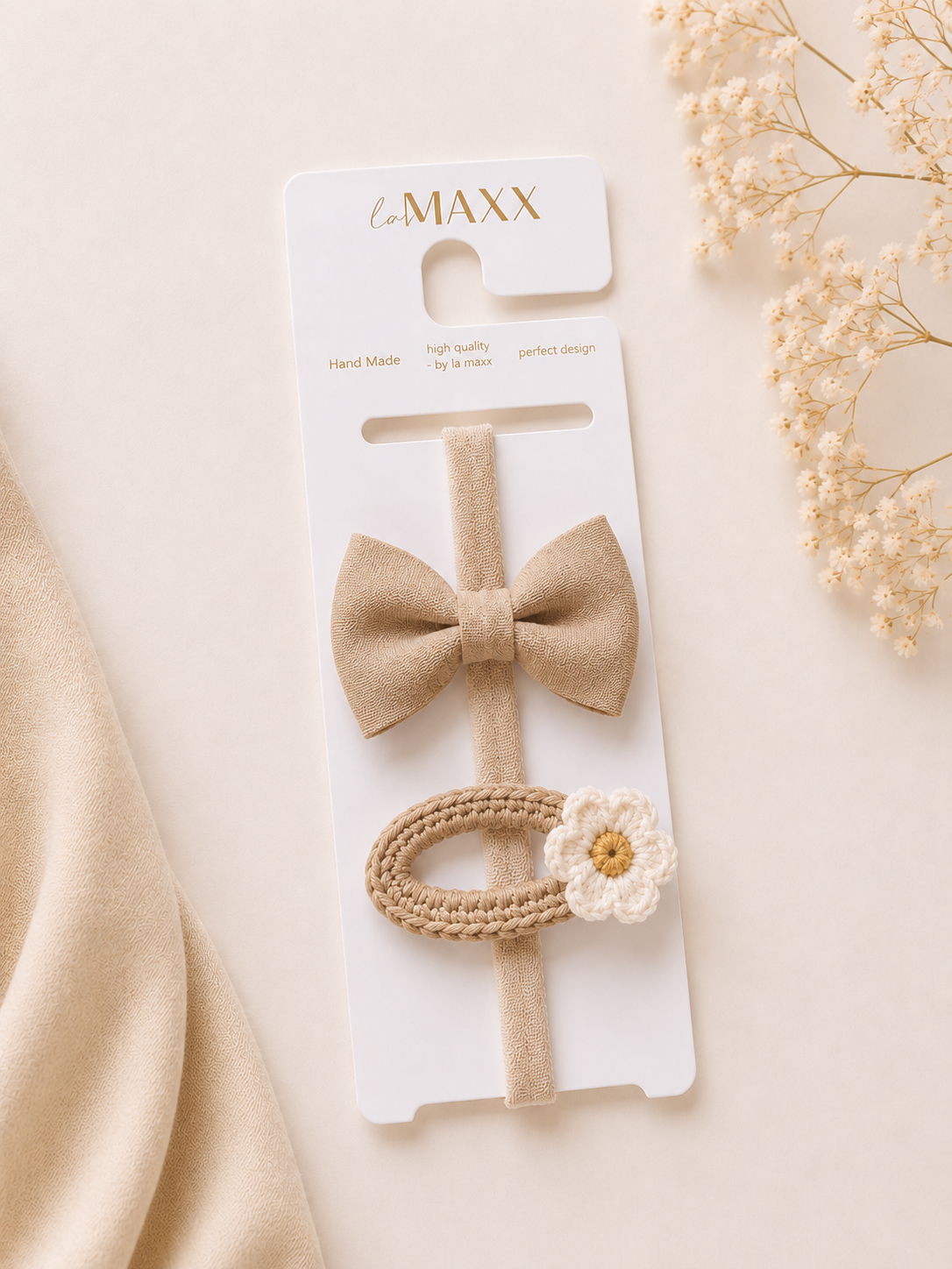 Haarband Set Schleife Blume