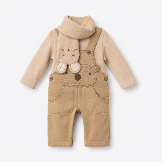 Baby Jungen Latzhose Bär