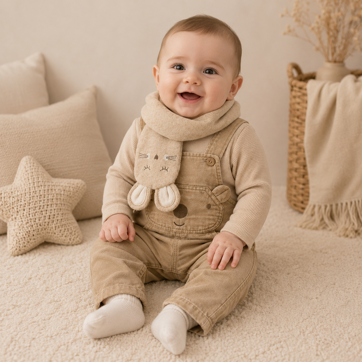 Baby Jungen Latzhose Bär