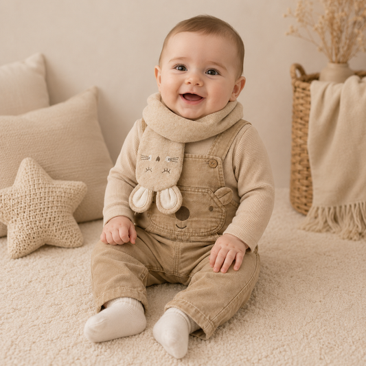 Baby Jungen Latzhose Bär