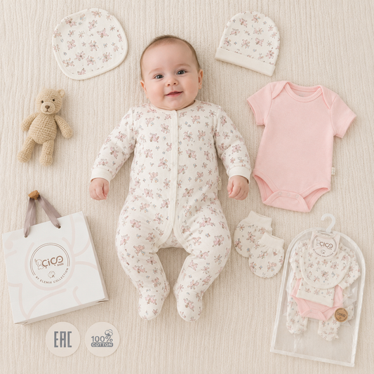 Baby Geschenkset Rosa