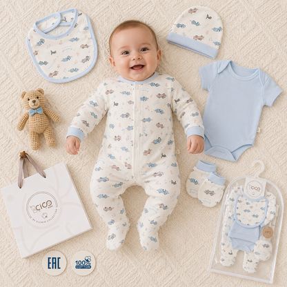 Baby Geschenkset Hellblau
