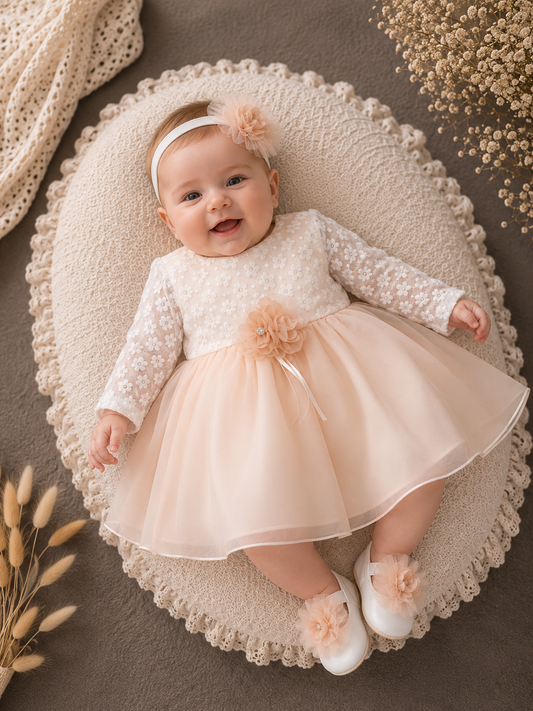Festkleid Spitze Blumen