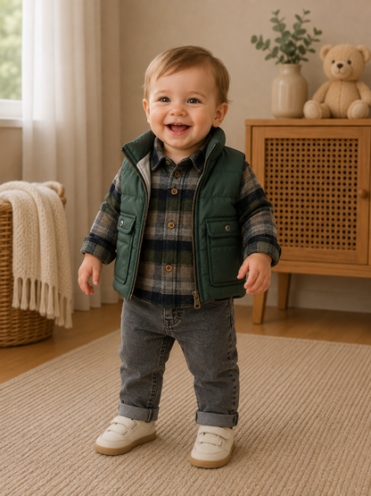 Babyjungen Outfit Set – lässig & modern (3-teilig) 👶💚