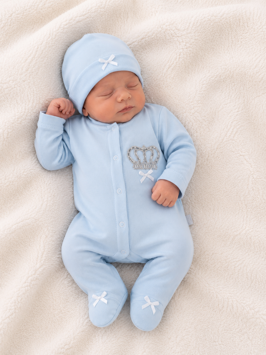 Babystrampler mit Mütze für Jungs