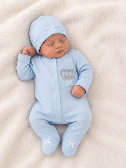 Babystrampler mit Mütze für Jungs