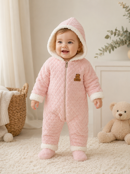Babyoverall Polyester Steppoptik