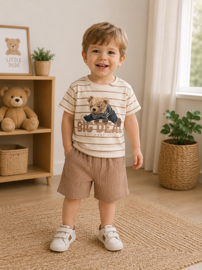 Jungen Set Baumwolle Bär