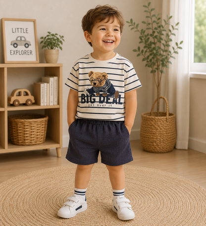 Jungen Set Baumwolle Bär