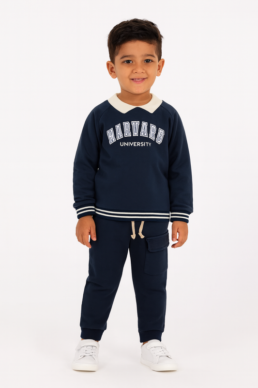 Jungen 2-teiliges Set – Sweatshirt & Hose im College-Stil