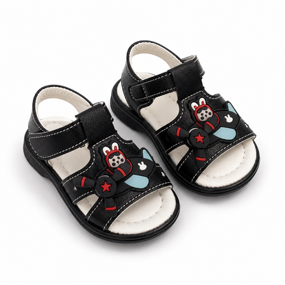 Sandalen Klettverschluss Flugzeug