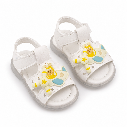 Sandalen Klettverschluss Flugzeug