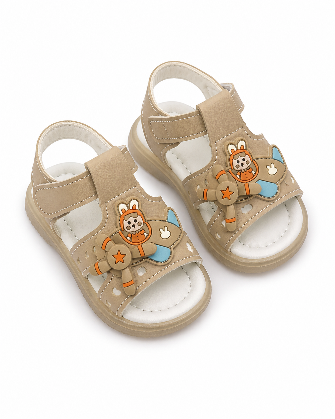 Sandalen Klettverschluss Flugzeug