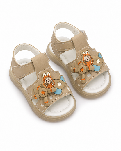 Sandalen Klettverschluss Flugzeug