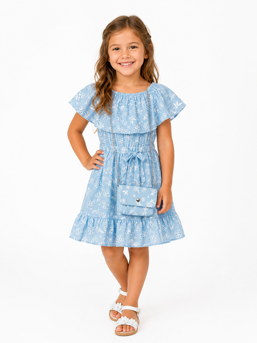 Kleid Tencel Blumenmuster
