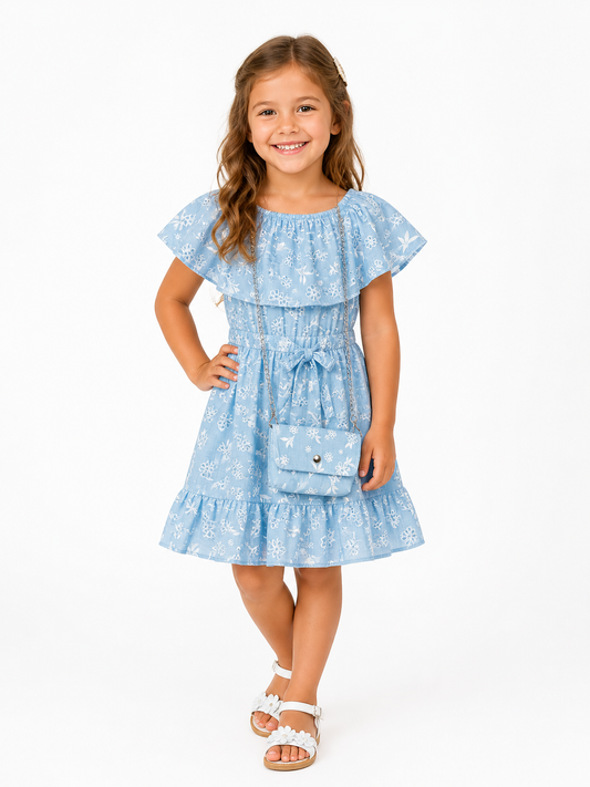 Kleid Tencel Blumenmuster