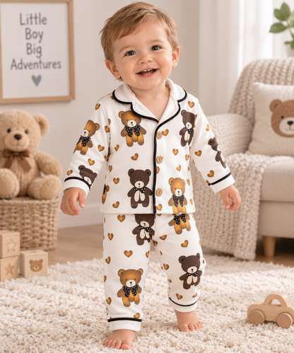 Baby Schlafanzug Bärenprint