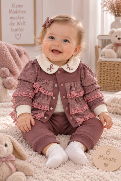 Baby Mädchen Set Rüschen