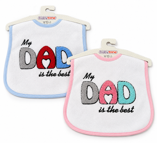 Babylätzchen Dad Schriftzug