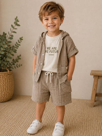 Musselin Set Jungen 2tlg